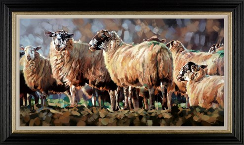 Evening Flock by Debbie Boon - Framed Limited Edition on Canvas